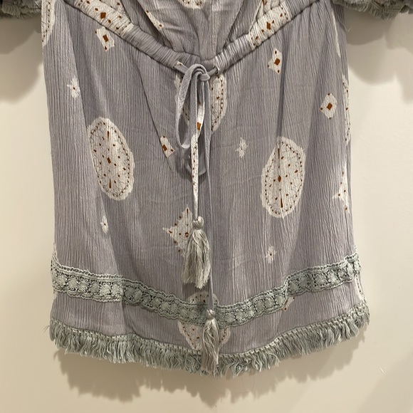 Ecru Lab Boho Dress with wide sleeves - Picture 2 of 3